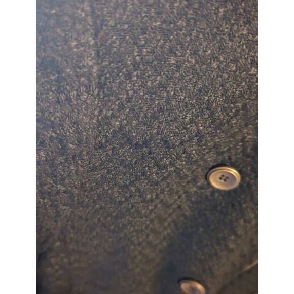 Worthington Black Tweed Zip Up Ruffled Peplum Jacket Women's Size Medium - Picture 5 of 16